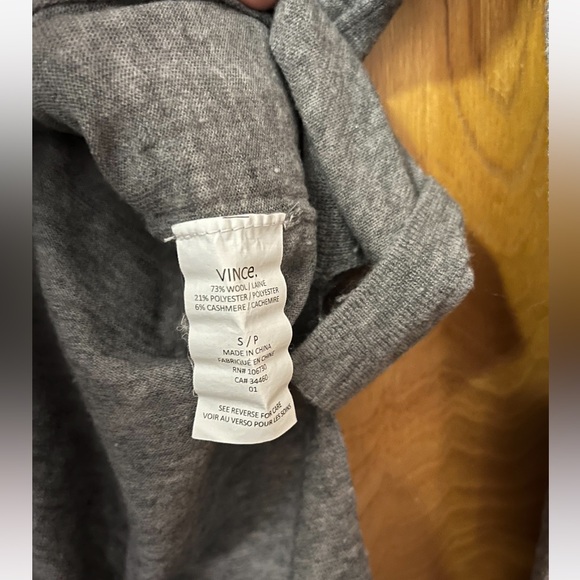 Vince wool cashmere blend vneck sweater S - Picture 4 of 8